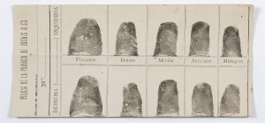 Fingerprint card of Francesca Rojas.