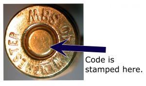 Example of microstamp placement